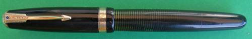 BLACK PARKER VACUMATIC WITH VERY CLEAR LAMINATED INKVIEW BARRE